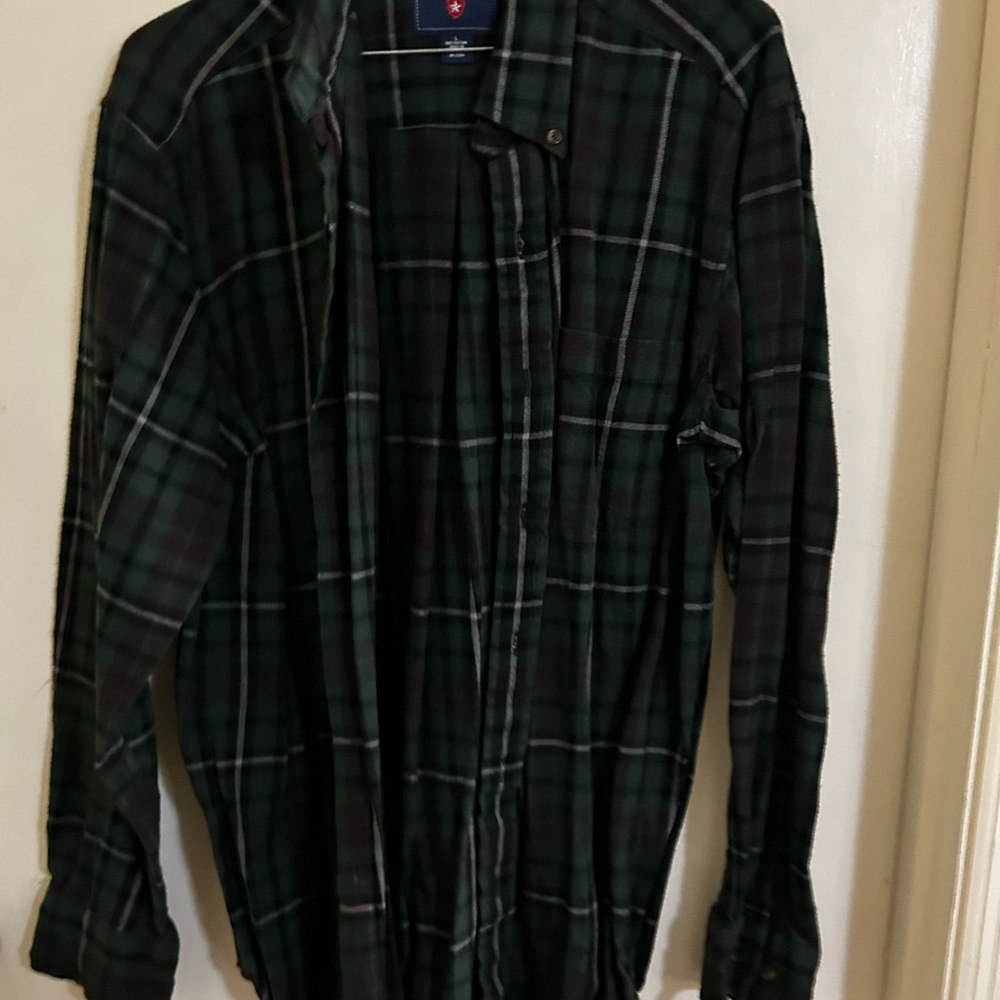 Saddlebred Forest and Burgundy Checkered Flannel